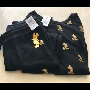 Disney Micky Mouse black and gold lounge set